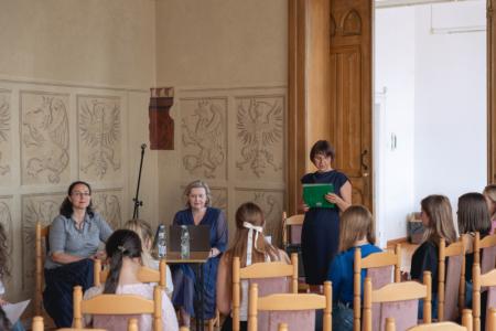 Spotkanie autorskie N. Belczenko, prowadzenie P. Ciucka, 1 lipca 2024, fot. R. Wolak